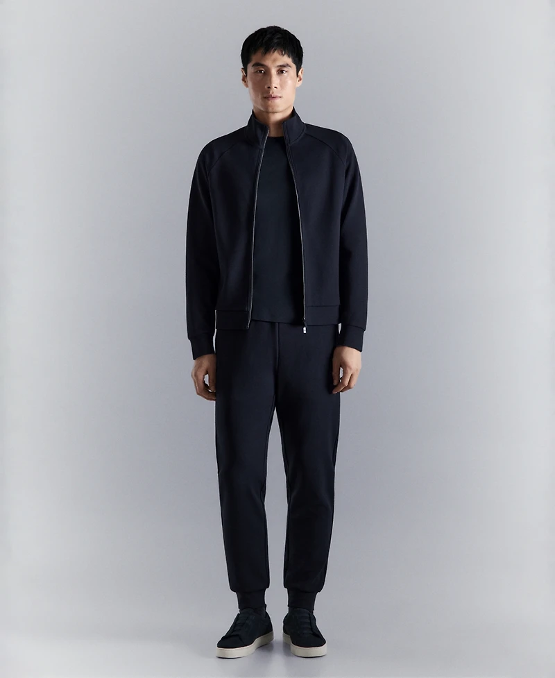 Mango Men's Regular-Fit Technical Zip-Up Sweatshirt