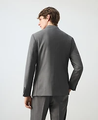 Mango Men's Ricardo Regular Fit Double-Breasted Suit Jacket