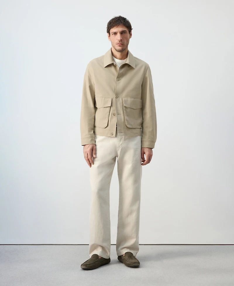 Mango Men's Lightweight Cotton Lyocell Jacket