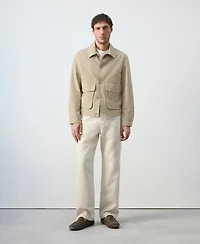 Mango Men's Lightweight Cotton Lyocell Jacket