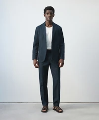 Mango Men's Slim-Fit Linen-Lyocell-Blend Pants