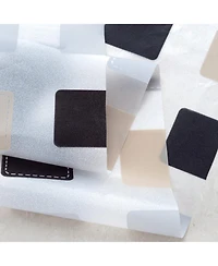 Rt Designers Collection 90GSM Peva Glit Printed Tiles Shower Curtain Tan