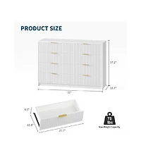 gaomon Modern 8-Drawer Dresser with Fluted Front