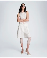 Kenneth Cole Women's High-Rise Pleated Shorts