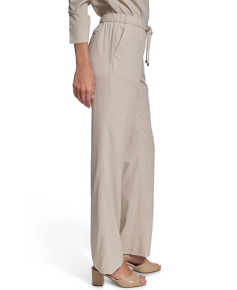Calvin Klein Petite Pull-On Straight-Leg Pants
