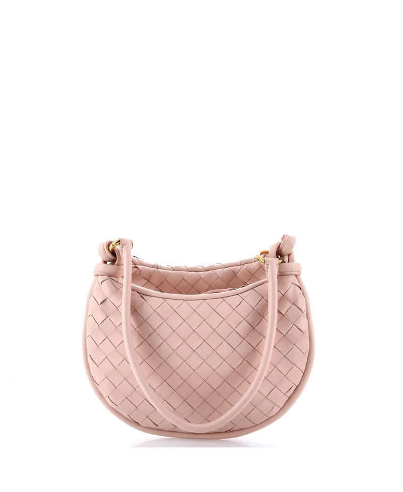 Pre-Owned Bottega Veneta Small Gemelli Shoulder Bag Intrecciato Leather