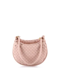 Pre-Owned Bottega Veneta Small Gemelli Shoulder Bag Intrecciato Leather