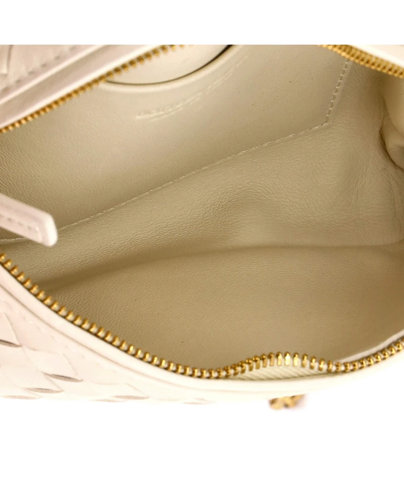 Pre-Owned Bottega Veneta Small Soft Chain Vanity Case Intrecciato Leather