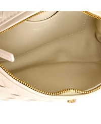 Pre-Owned Bottega Veneta Small Soft Chain Vanity Case Intrecciato Leather