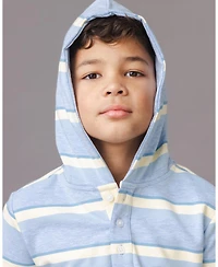 Hope and Henry Boys' Organic French Terry Henley Hoodie