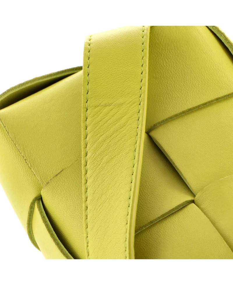 Pre-Owned Bottega Veneta Cassette Belt Bag Maxi Intrecciato Leather