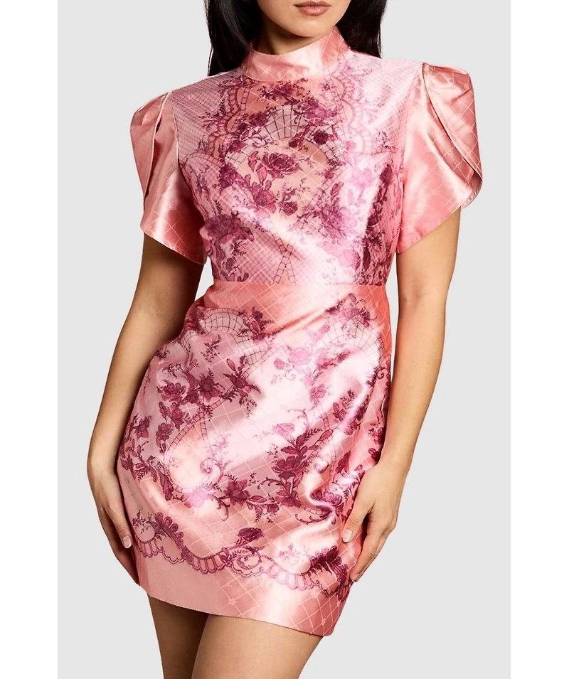 Coast Women's Floral Tulip Sleeve Mini Dress