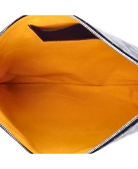 Pre-Owned Goyard Mm Senat Zip Pouch Coated Canvas