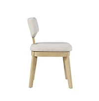 Tate Mid-Century Modern Split Back Upholstered Dining Chair (Set of 2)