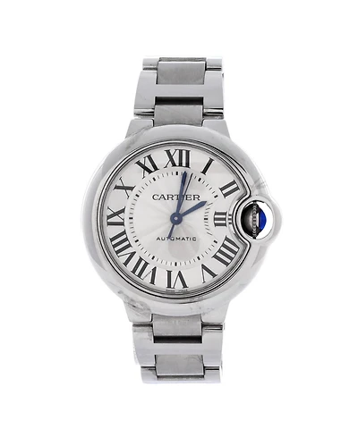 Pre-Owned Cartier Ballon Bleu de Cartier Automatic Watch in Stainless Steel 33mm