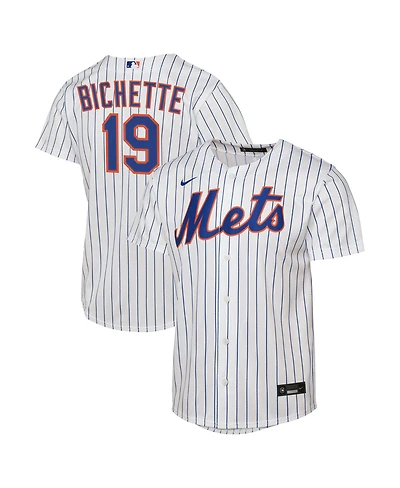 Nike Big Boys and Girls Bo Bichette White New York Mets Home Replica Jersey