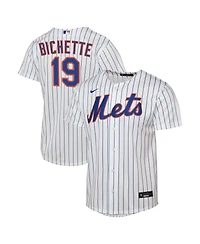 Nike Big Boys and Girls Bo Bichette White New York Mets Home Replica Jersey