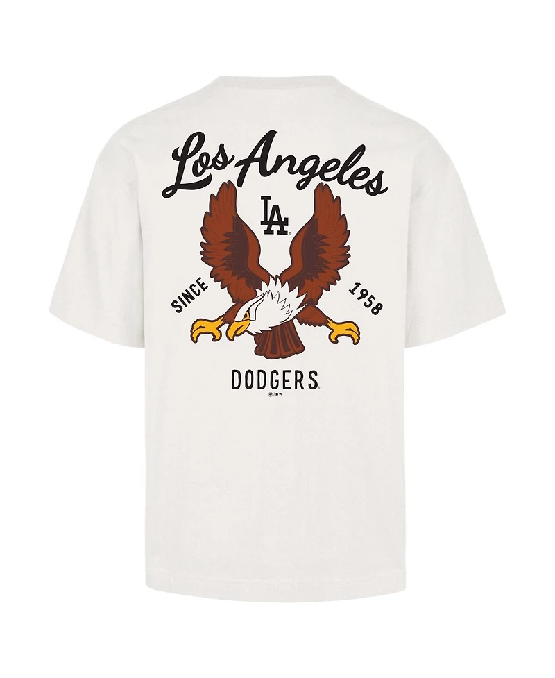 '47 Brand Men's Cream Los Angeles Dodgers Souvenir Eagle Foundation T-Shirt