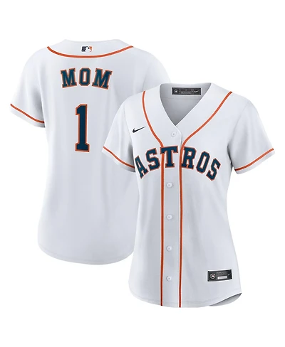 Nike Women's White Houston Astros 1 Mom Home Replica Jersey