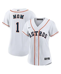 Nike Women's White Houston Astros 1 Mom Home Replica Jersey
