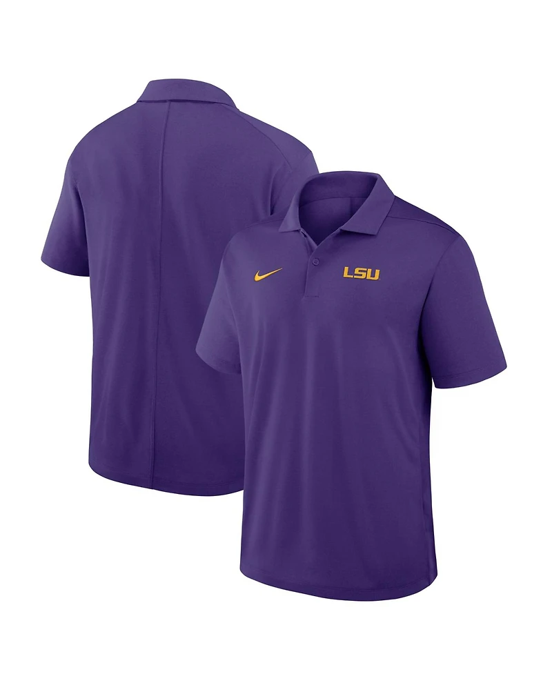 Nike Men's Purple Lsu Tigers Primetime Victory Plus Dri-fit Polo Shirt