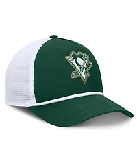 Fanatics Men's Green/White Pittsburgh Penguins Bermuda A-Frame Adjustable Hat