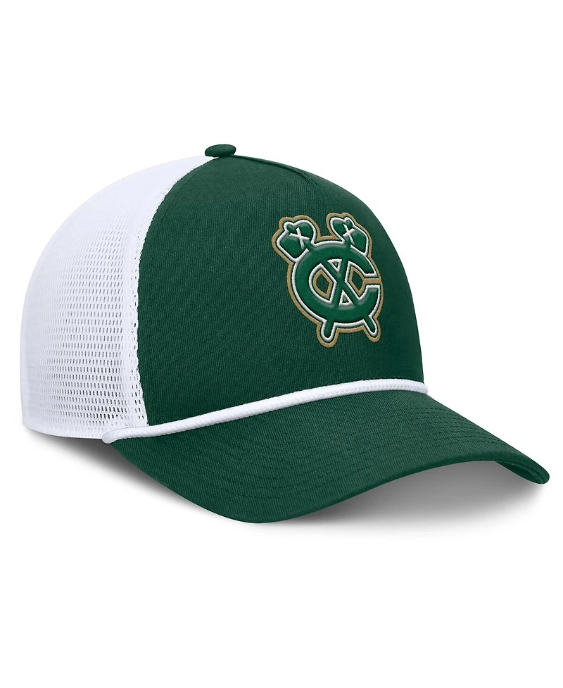 Fanatics Men's Green/White Chicago Blackhawks Bermuda A-Frame Adjustable Hat