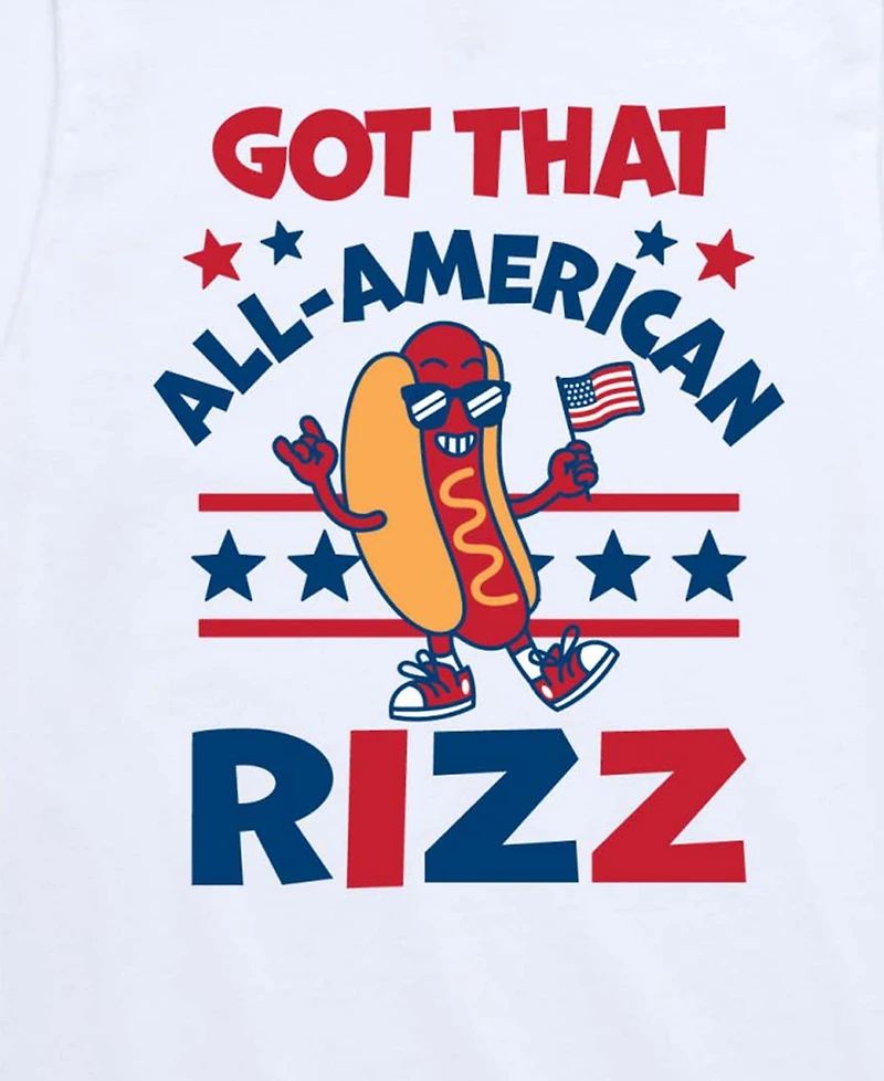Instant Message Boys' 8-20 All American Rizz Hotdog Short-Sleeve Graphic T-Shirt