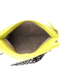 Pre-Owned Bottega Veneta Small Expandable Chain Crossbody Bag Intrecciato Nappa