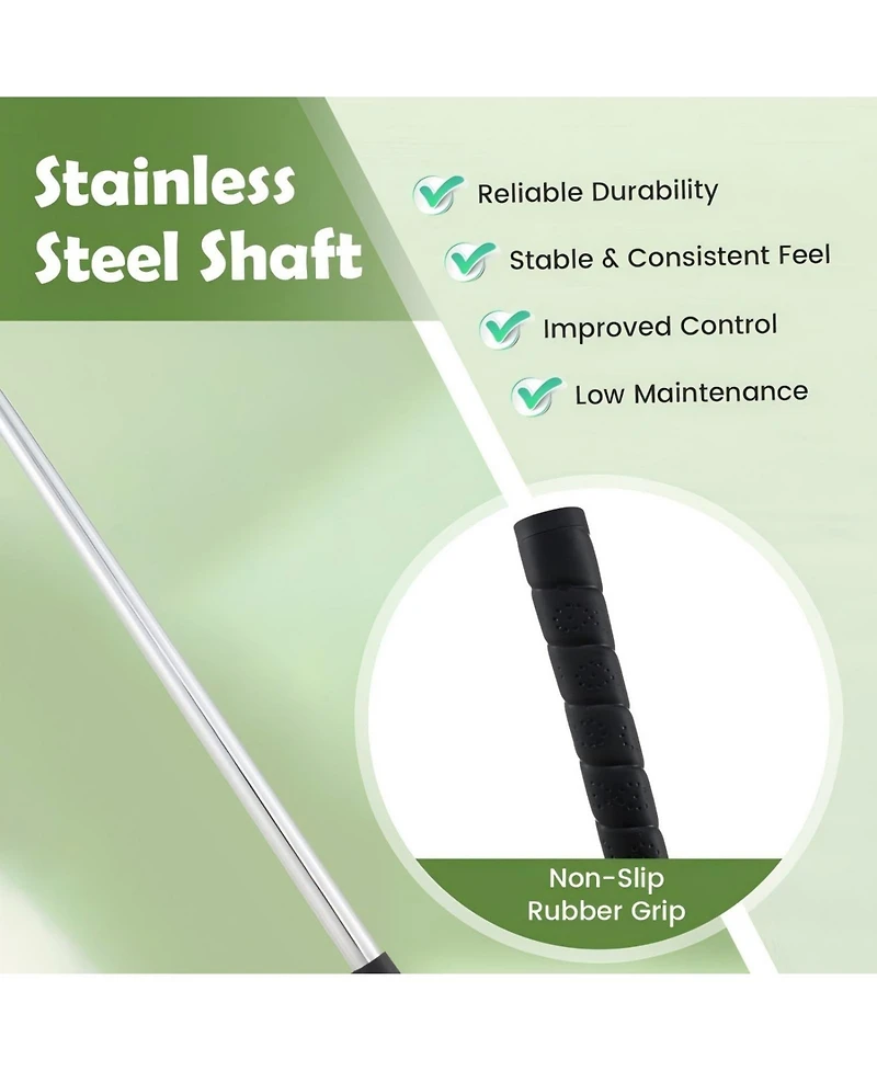 Hongge Junior Mallet Putter Individual Gold Club for 8-10 years old Kids