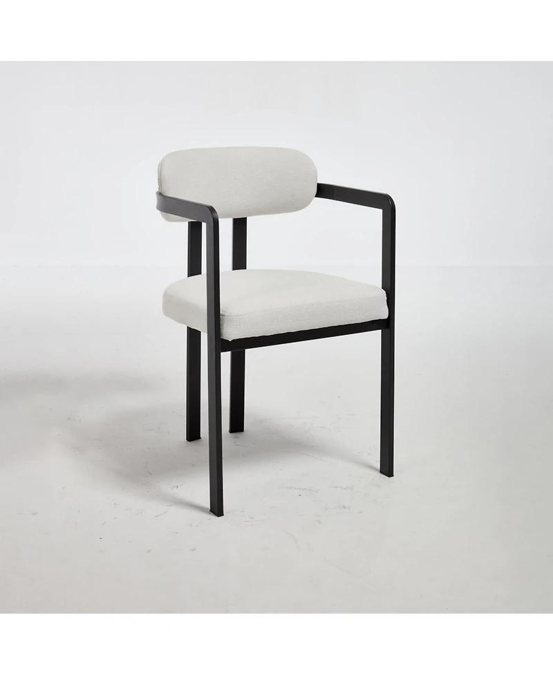 Clihome Modern Dining Room Chairs, Upholstered Boucle Kitchen Chairs