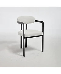 Clihome Modern Dining Room Chairs, Upholstered Boucle Kitchen Chairs