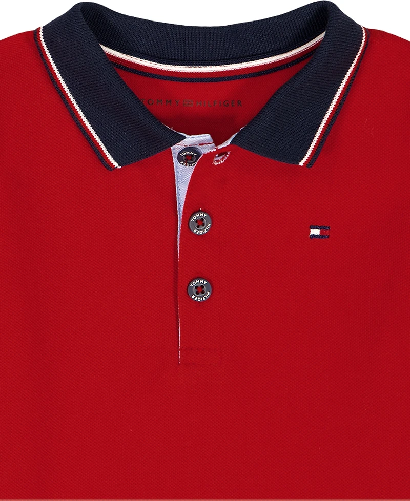 Tommy Hilfiger Baby Boys' Polo Short-Sleeve Romper