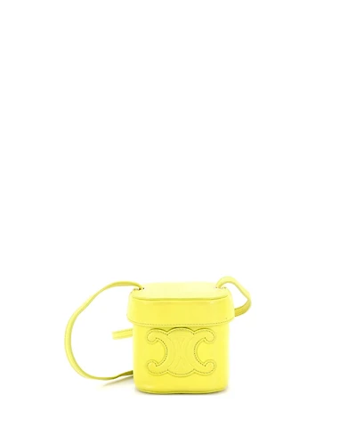 Pre-Owned Celine Small Cuir Triomphe Box Bag Leather