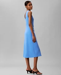 Calvin Klein Women's Sleeveless V-Neck Fit & Flare Dress