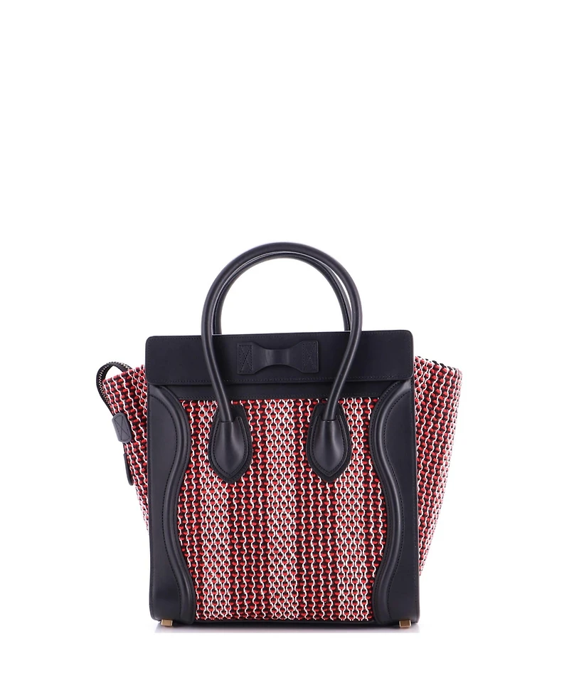 Pre-Owned Celine Micro Luggage Bag Tweed