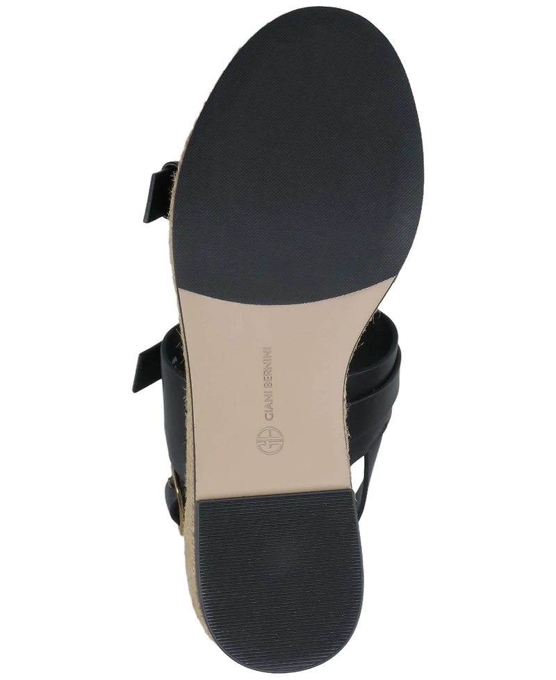 Giani Bernini Women's Talleyy Buckle Wedge Heel Sandals, Macy's Exclusive