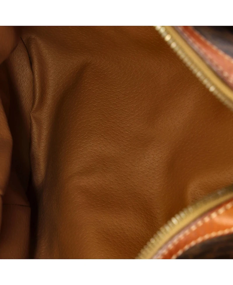 Pre-Owned Celine Medium Vintage Boston Bag Macadam Coated Canvas