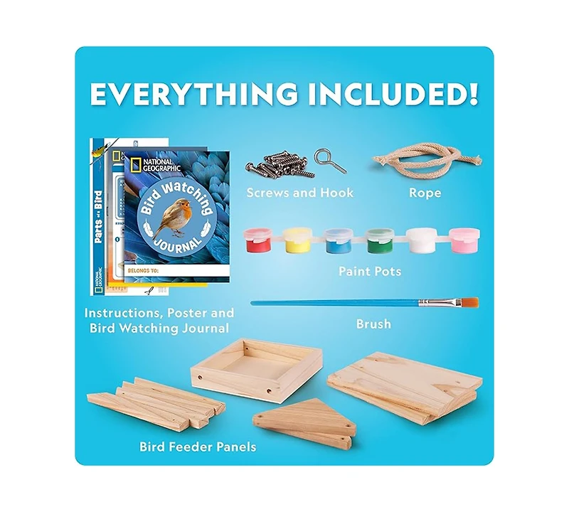 Go Retail National Geographic Build Your Own Bird Feeder Kit