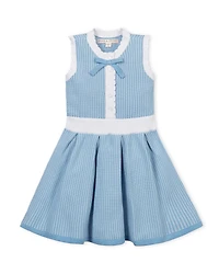 Hope & Henry Little and Big Girls' Organic Button Front Tank Sweater Dress