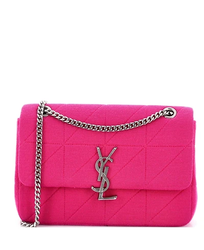 Pre-Owned Saint Laurent Medium Jamie Flap Bag Quilted Jersey