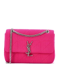 Pre-Owned Saint Laurent Medium Jamie Flap Bag Quilted Jersey