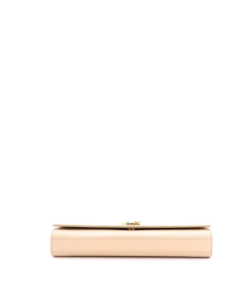 Pre-Owned Saint Laurent Long Classic Monogram Clutch Leather