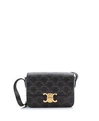 Pre-Owned Celine Nano Triomphe Shoulder Bag Triomphe Coated Canvas