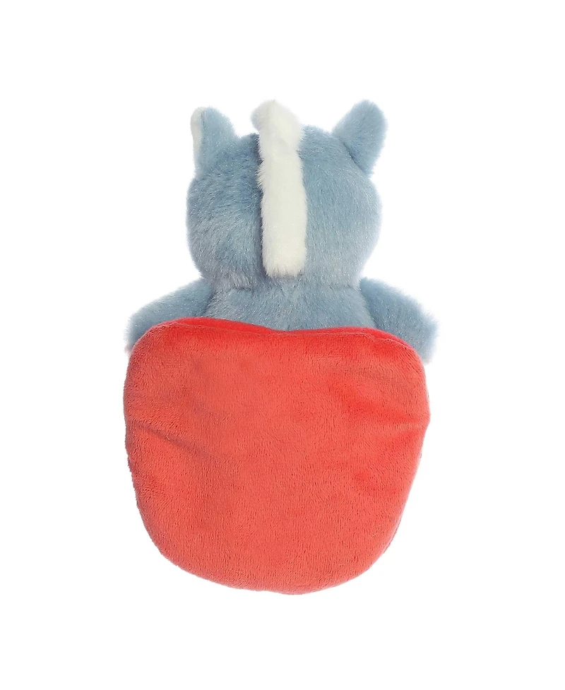 ebba Small Payton Pony Pocket Peekers Playful Baby Plush Toy Blue 5.5"