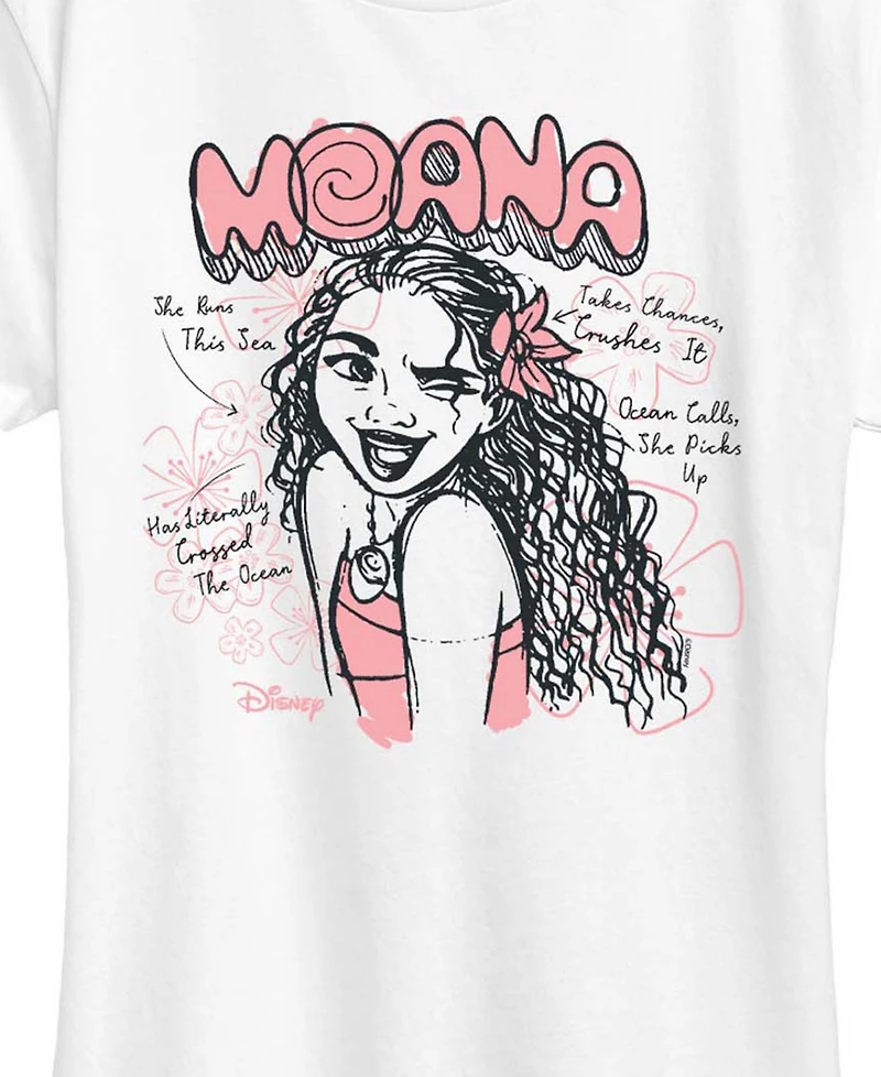 Hybrid Apparel Plus Moana Sketch Graphic T-Shirt