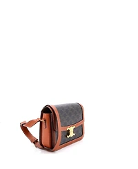 Pre-Owned Celine Medium Triomphe Shoulder Bag Triomphe Coated Canvas