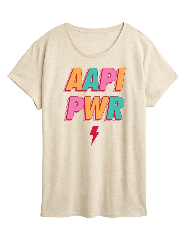 Hybrid Apparel Plus Instant Message Aapi Power Graphic T-Shirt