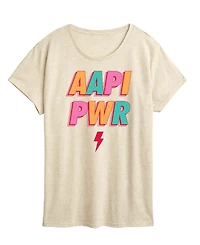 Hybrid Apparel Plus Instant Message Aapi Power Graphic T-Shirt