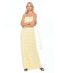 Alexia Admor Women's Marin Draped Bodice Dropped Waist Gown Dress